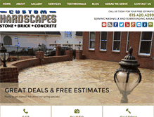 Tablet Screenshot of customhardscapesllc.com